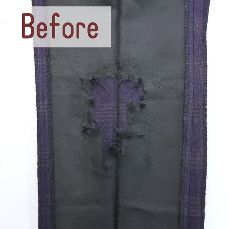 パンツ パーツ交換 スラックス膝裏地【納期】当店到着確認後7日後発送