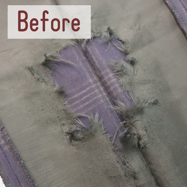 パンツ パーツ交換 スラックス膝裏地【納期】当店到着確認後7日後発送