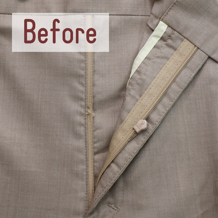 パンツ パーツ交換 ウエストファスナー【納期】当店到着確認後7日後発送