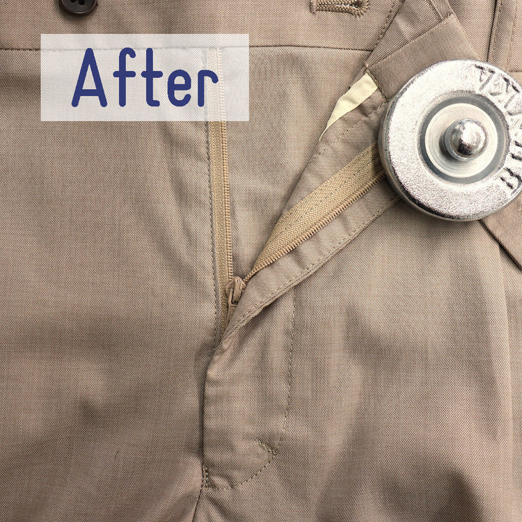 パンツ パーツ交換 ウエストファスナー【納期】当店到着確認後7日後発送