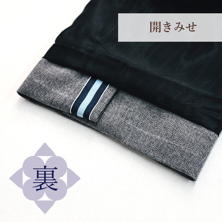 スーツジャケットの開きみせの袖口の裏側