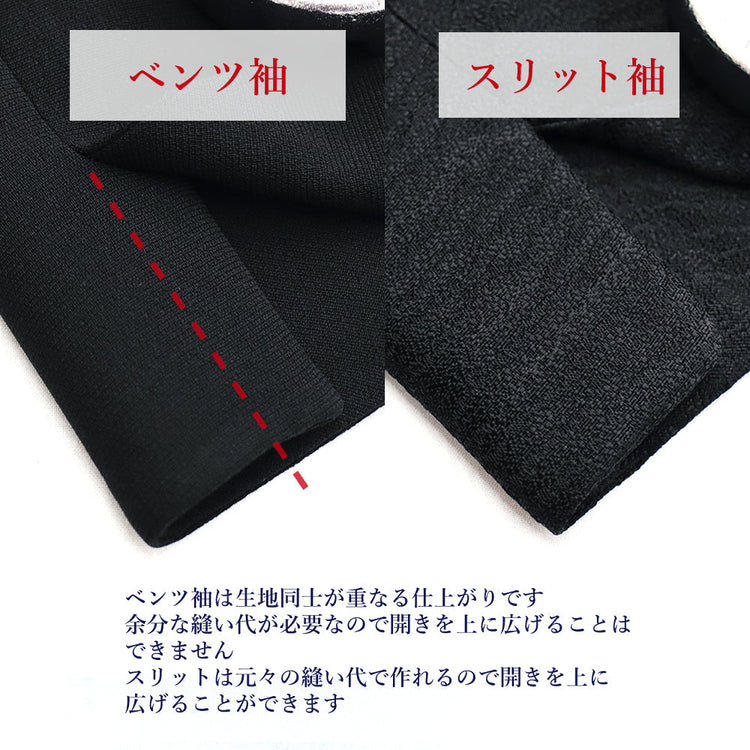 ベンツ袖とスリット袖の違い
