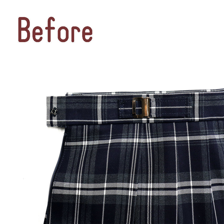 学生スカート ウエスト出し【納期】当店到着確認後7日後発送