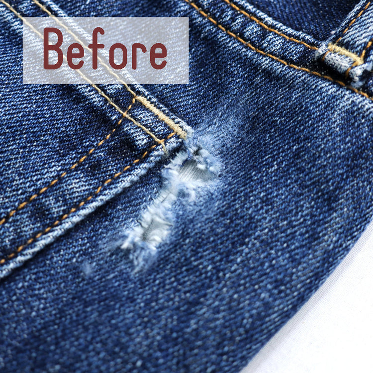 カジュアルパンツ 破れ直し 後ろポケット縫い付け部分【納期】当店到着確認後7日後発送