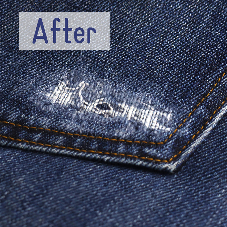 カジュアルパンツ 破れ直し 後ろポケット本体【納期】当店到着確認後7日後発送